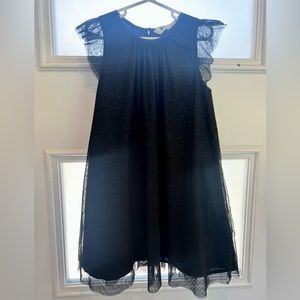H&M Navy Flutter Sleeve Dress Size 7
